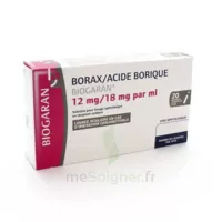 Borax/acide Borique Biogaran 12 Mg/18 Mg/ml, Solution Pour Lavage Ophtalmique En Récipient Unidose à CHENÔVE
