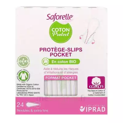 Saforelle Coton Protect Protège-slip Pocket B/24 à CHENÔVE