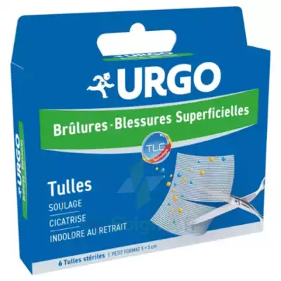 Urgo Brûlures - Blessures Superficielles Tulles Petit Format 5x5cm B/6 à CHENÔVE